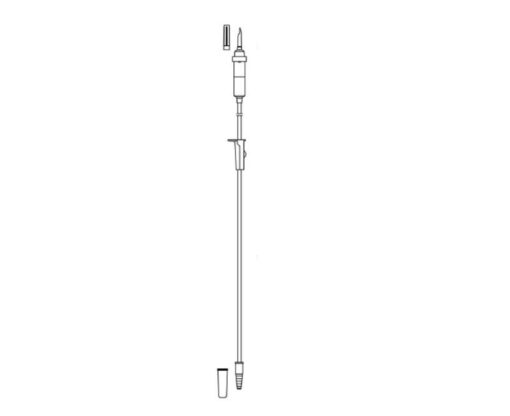 Codan Urologisch spoelsysteem, geintegreerde druppelkamer, trapconnector. lengte 180cm. - per stuk