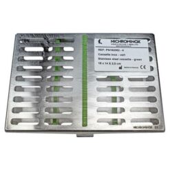 Nichrominox casette 18x13cm (groen) - voor 10 instrumenten