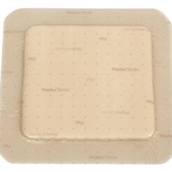 Mepilex border flex schuimverband met kleefrand 10x10cm steriel