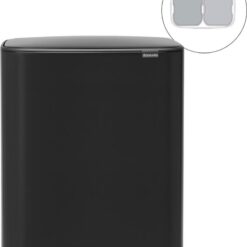 Brabantia Bo Pedal Bin 30 Liter Matt Black