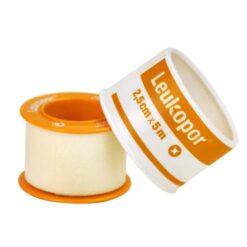 Leukopor hechtpleister 2,5cm x 5m
